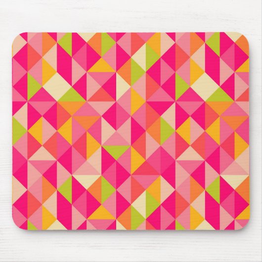 Geometrisch driehoekspatroon muismat (Voorkant)
