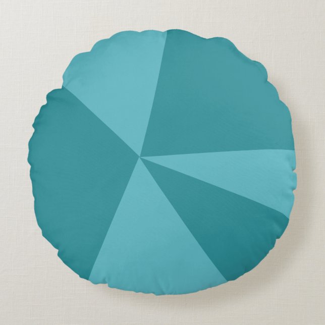 Geometrisch driehoekspatroon rond kussen (Voorkant)