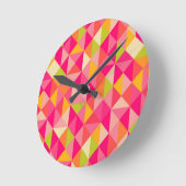 Geometrisch driehoekspatroon ronde klok (Hoek)