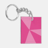 Geometrisch driehoekspatroon sleutelhanger (Voorkant Links)
