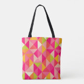 Geometrisch driehoekspatroon tote bag (Achterkant)