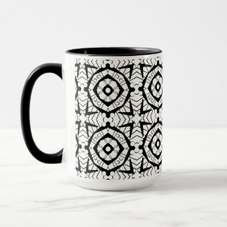 Geometrisch en Batik-stijl patroon Mok