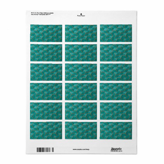 geometrisch etiket (Full Sheet)