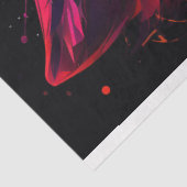 Geometrisch facet wolf ontkoppelingspapier tissuepapier (Detail)