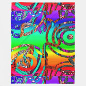 Geometrisch Fleece Deken (Voorkant)