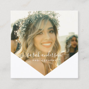 Geometrisch   Fotografie voor moderne schrijfkunst Vierkante Visitekaartje