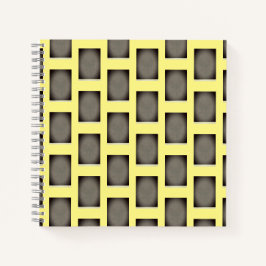 Geometrisch geel notitieboek