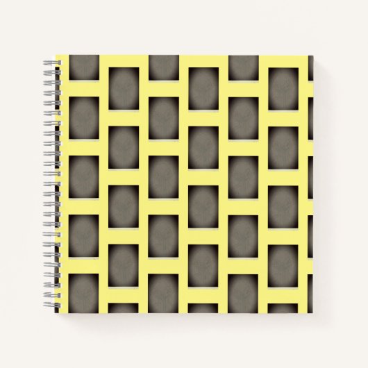 Geometrisch geel notitieboek (Voorkant)