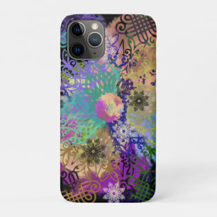 Geometrisch gekleurde Mandala iPhone 11 Pro Hoesje