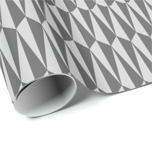 Geometrisch gemiddelde, grijze tinten cadeaupapier