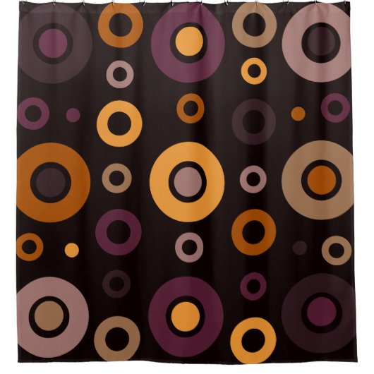 Geometrisch gemiddelde moderne Herfst Douchegordijn (Voorkant)