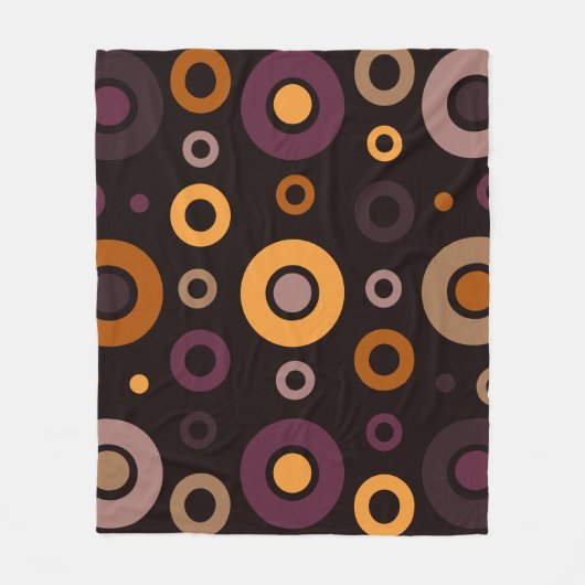 Geometrisch gemiddelde moderne Herfst Fleece Deken (Voorkant)