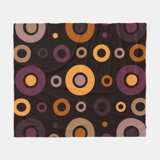 Geometrisch gemiddelde moderne Herfst Fleece Deken (Voorkant (Horizontaal))