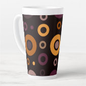 Geometrisch gemiddelde moderne Herfst Latte Mok (Linkerhoek)