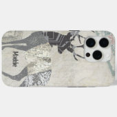 Geometrisch gepersonaliseerd Rustic Deer Abstract Case-Mate iPhone Case (Achterkant (horizontaal))