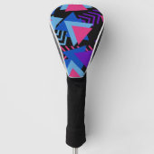 Geometrisch GolfHoesje Golfheadcover (Voorkant)