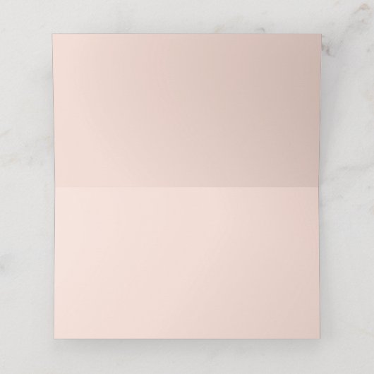 Geometrisch goud en blush bloemenbruiloftskaart (Binnenkant ongevouwen)