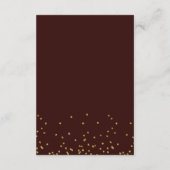 Geometrisch Goud Glitter Lente Bruiloft Wishing We Informatiekaartje (Achterkant)