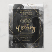 Geometrisch goud, typografie, foto's, bruiloft (Voorkant)