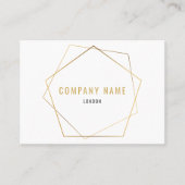 Geometrisch goudeffect visitekaartje (Voorkant)