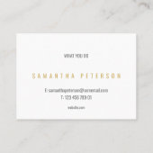 Geometrisch goudeffect visitekaartje (Achterkant)