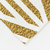 Geometrisch goudglitter naadloos patroon fleece deken (Hoek)