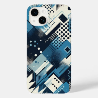 geometrisch graffitipatroon Case-Mate iPhone 14 hoesje
