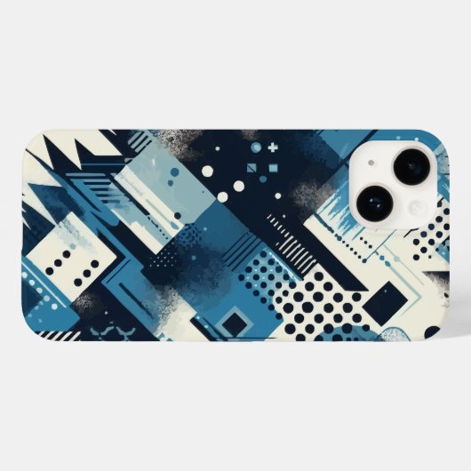 geometrisch graffitipatroon Case-Mate iPhone case (Achterkant (horizontaal))