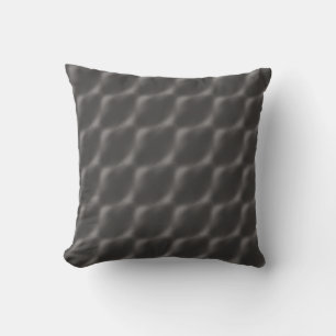 Geometrisch grijs kussensloop met textuur golf kussen