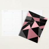 Geometrisch, grijs, roze planner (Display)