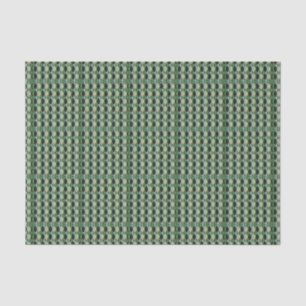 Geometrisch Groen beige St. Patrick patroon Tissuepapier