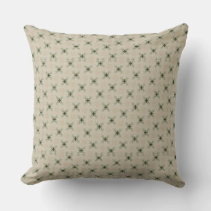 Geometrisch groen en tan 20 inch worp kussen. kussen