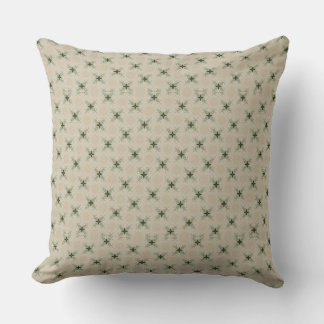 Geometrisch groen en tan 20 inch worp kussen. kussen