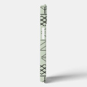 geometrisch groen patroon Case-Mate iPhone case (Achterkant / Rechts)