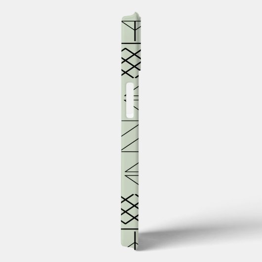 geometrisch groen patroon Case-Mate iPhone case (Achterkant / Rechts)