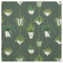 Geometrisch hangend kamerplantpatroon