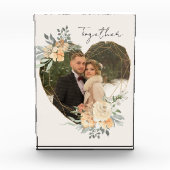 Geometrisch hart samengevoegd Floral Lijst Fotoblokken (Voorkant)