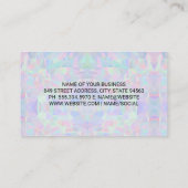 geometrisch holografisch ontwerp visitekaartje (Achterkant)