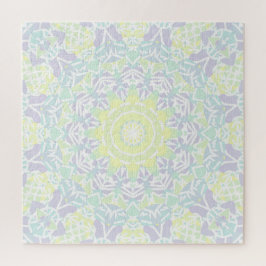 Geometrisch ingewikkeld kleurrijke Boho Hippie Man Legpuzzel