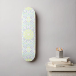 Geometrisch ingewikkeld kleurrijke Boho Hippie Man Skateboard