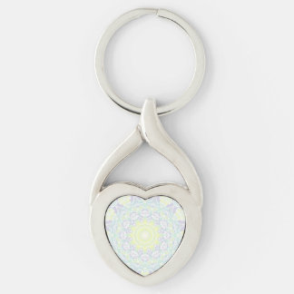 Geometrisch ingewikkeld kleurrijke Boho Hippie Man Sleutelhanger