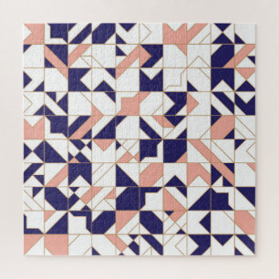 Geometrisch ingewikkeld, modern, naadloos onderde legpuzzel