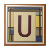 Geometrisch Initiaal U Tegeltje (Voorkant)