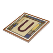 Geometrisch Initiaal U Tegeltje (Zijkant)