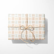 Geometrisch Inpakpapier Neutraal Boho Lijnen