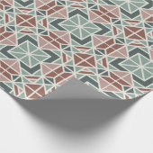 Geometrisch kerstpapier cadeaupapier (Hoek)