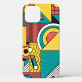 Geometrisch kleurrijk: abstract patroon. Case-Mate iPhone case (Achterkant)