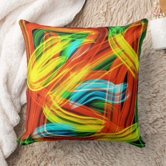 geometrisch kleurrijk decoratief Sierkussen (Deken)