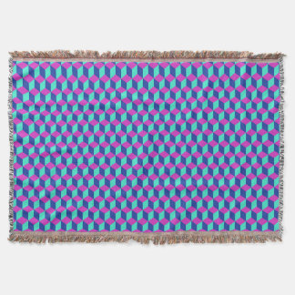 Geometrisch Kubuspatroon Deken