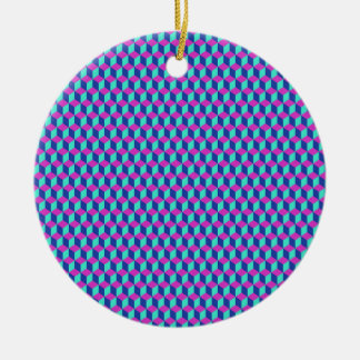 Geometrisch Kubuspatroon Keramisch Ornament